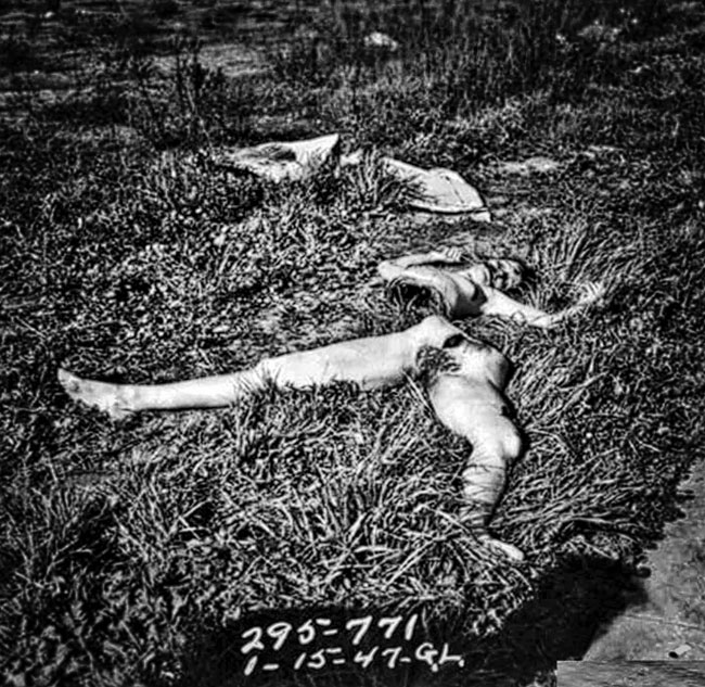 Elizabeth-Short-Gruesome-crime-scene-photo